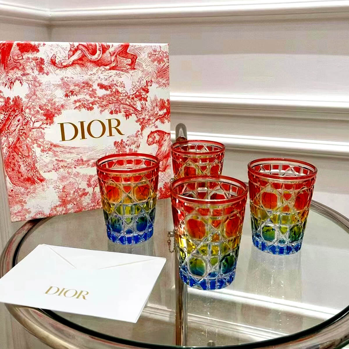 Dior Water Glass Cannage Multicolored